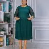 1.14 Livia Dress - alpine Ladies Cotton/Chiffon Dress