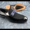 Handmade Genuine Patent Men Shoes Loafers
