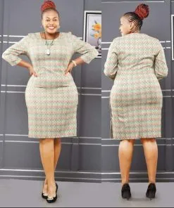 2023 new arrivals Africa & Turkey plus size dress office ladies elegant bodycon midi dress casual style career dresses