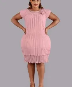 Layered Ruffle Black Mini Plus Size Party Dress