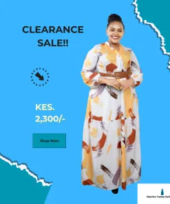 Summer maxi long sleeve dress