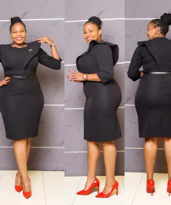 60.7 Black Sassy Curves Dress