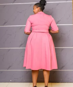 Alternative view of 60.5 Pretty in Pink Women's Fit and Flare Dress