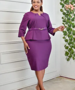 quality straight peplum dress