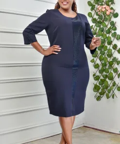 quality midi length straight dress (Copy)
