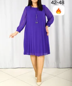 quality chiffon plitted dress