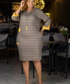 quality checked midi length dress