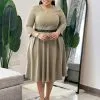 quality midi length skater dress