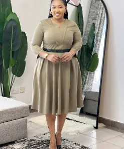 quality midi length skater dress