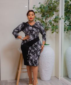 stylish knee-length sheath dress