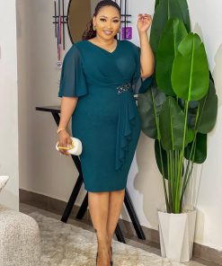 Elegant midi length occasion dress