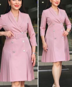 quality knee length plitted dress