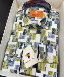 12.14 Command attention with every step in this bold PRESIDENTIAL shirt