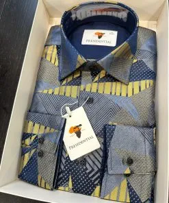 12.6 Command attention with every step in this bold PRESIDENTIAL shirt
