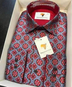 12.1 Command attention with every step in this bold PRESIDENTIAL shirt