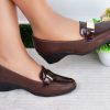 Original leather wedge shoes
